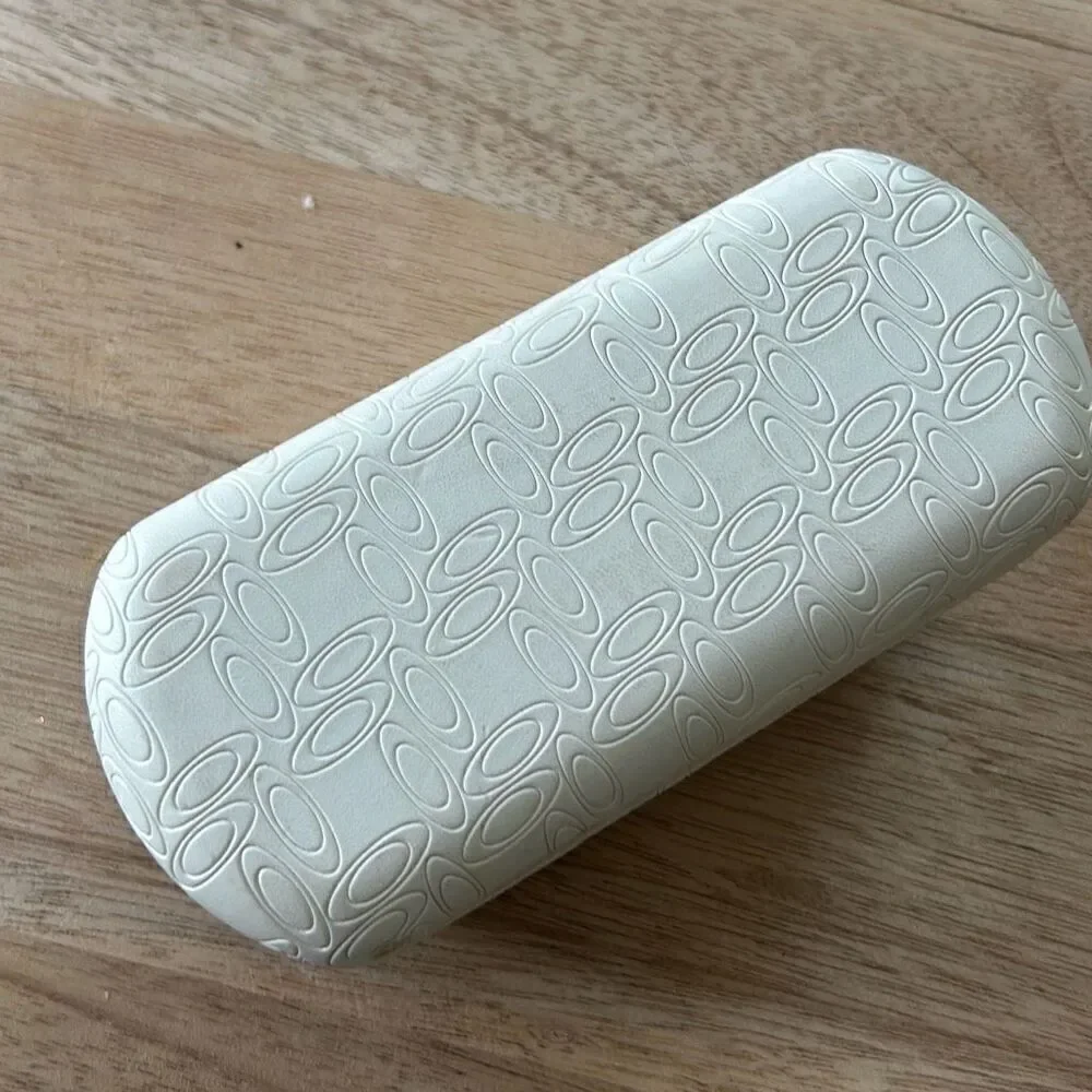 Oakley white large clamshell hard sunglass case